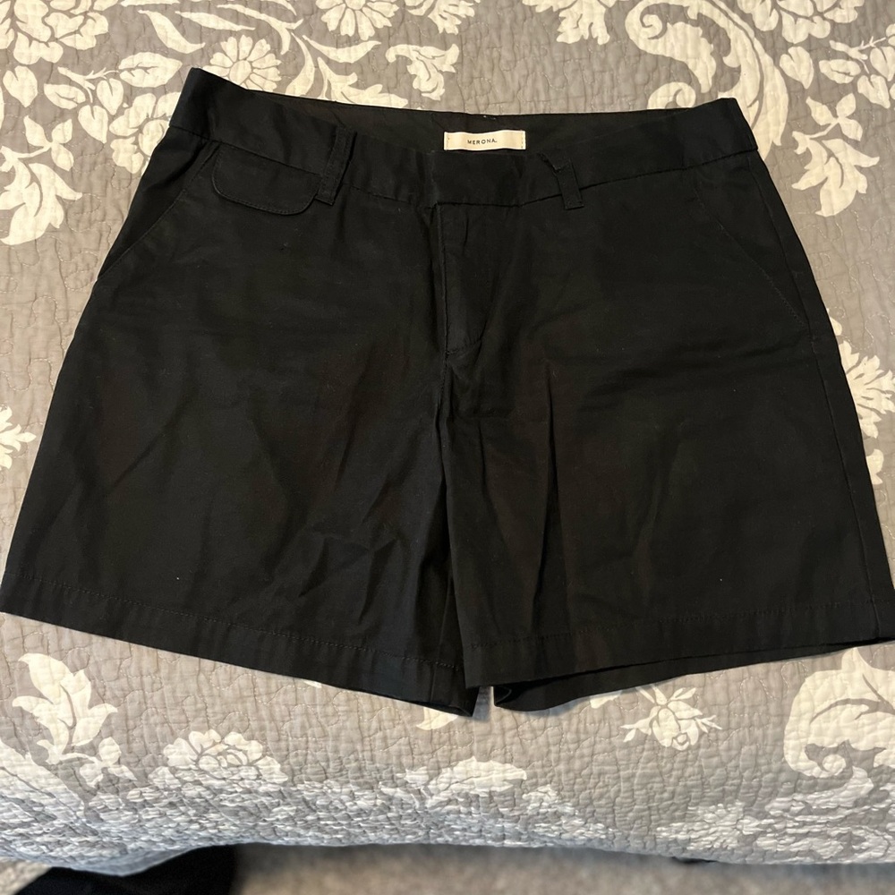 Merona size 10 black shorts